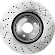 Front, Driver or Passenger Side Brake Disc, Natural Finish, Plain Surface, Vented, 5 Lugs, 344.93 mm, Pro-Line Series