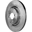 Front, Driver or Passenger Side Brake Disc, Plain Surface, Vented, 11.57 in. Disc Diameter, 294mm Front Disc, Single Piston Front Calipers, Pro-Line Series