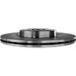Front, Driver or Passenger Side Brake Disc, Plain Surface, Vented, 11.57 in. Disc Diameter, 294mm Front Disc, Single Piston Front Calipers, Pro-Line Series