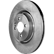 Front, Driver or Passenger Side Brake Disc, Plain Surface, Vented, 12.44 in. Disc Diameter, 316mm Front Disc, 4 Piston Front Calipers , Pro-Line Series