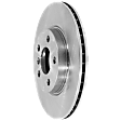 2017 Mini Cooper - Front, Driver or Passenger Side Brake Disc, Plain Surface, Vented, 5 Lugs, 294 mm, 294mm Front Disc, Single Piston Front Calipers, 2.0L 4Cyl, Pro-Line Series