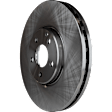 Front, Driver or Passenger Side Brake Disc, Natural Finish, Plain Surface, Vented, 5 Lugs, 329.95 mm, Pro-Line Series