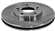 Front, Driver or Passenger Side Brake Disc, Plain Surface, Vented, 5 Lugs, 11.42 In., Pro-Line Series