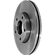 Front, Driver or Passenger Side Brake Disc, Plain Surface, Vented, 5 Lugs, 10.94 In., Pro-Line Series