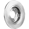 Rear, Driver or Passenger Side Brake Disc, Natural Finish, Plain Surface, Solid, 5 Lugs, 265 mm, Pro-Line Series