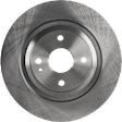 Rear, Driver or Passenger Side Brake Disc, Natural Finish, Plain Surface, Solid, 4 Lugs, 275.59 mm, 1.8L, 4Cyl, Pro-Line Series