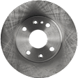 Front, Driver or Passenger Side Brake Disc, Natural Finish, Plain Surface, Vented, 4 Lugs, 235 mm, 1.6L, 4Cyl, Pro-Line Series