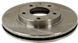 Front, Driver or Passenger Side Brake Disc, Natural Finish, Plain Surface, Vented, 5 Lugs, 273.81 mm, Pro-Line Series