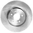 Front, Driver or Passenger Side Brake Disc, Natural Finish, Plain Surface, Vented, 5 Lugs, 329.95 mm, Pro-Line Series