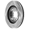 2016 Mitsubishi Lancer - Front, Driver or Passenger Side Brake Disc, Natural Finish, Plain Surface, Vented, 5 Lugs, 293.88 mm, 2.4L 4Cyl, Pro-Line Series