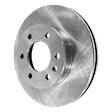 Front, Driver or Passenger Side Brake Disc, Natural Finish, Plain Surface, Vented, 6 Lugs, 299.72 mm, Pro-Line Series