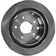 Rear, Driver or Passenger Side Brake Disc, Plain Surface, Vented, 5 Lugs, 11.49 in. Disc Diameter, Pro-Line Series