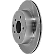 Rear, Driver or Passenger Side Brake Disc, Plain Surface, Vented, 5 Lugs, 11.49 in. Disc Diameter, Pro-Line Series