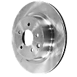 Rear, Driver or Passenger Side Brake Disc, Plain Surface, Vented, 5 Lugs, 12.68 in. Disc Diameter, Brembo Brakes, Pro-Line Series