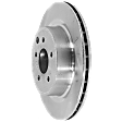 Rear, Driver or Passenger Side Brake Disc, Plain Surface, Vented, 5 Lugs, 12.68 in. Disc Diameter, Brembo Brakes, Pro-Line Series