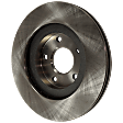 Front, Driver or Passenger Side Brake Disc, Plain Surface, Vented, 5 Lugs, 11.65 in. Disc Diameter, Pro-Line Series