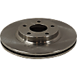 Front, Driver or Passenger Side Brake Disc, Plain Surface, Vented, 5 Lugs, 11.65 in. Disc Diameter, Pro-Line Series