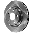 Front, Driver or Passenger Side Brake Disc, Plain Surface, Vented, 5 Lugs, 11.65 inch Disc Diameter, Pro-Line Series