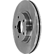 Front, Driver or Passenger Side Brake Disc, Plain Surface, Vented, 5 Lugs, 11.65 inch Disc Diameter, Pro-Line Series