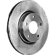 Front, Driver or Passenger Side Brake Disc, Plain Surface, Vented, Pro-Line Series