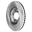 Front, Driver or Passenger Side Brake Disc, Plain Surface, Vented, 6 Lug Wheels, 11.13 in. Disc Diameter, Pro-Line Series