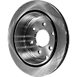 Rear, Driver or Passenger Side Brake Disc, Plain Surface, Vented, 6 Lug Wheels, 11.24 in. Disc Diameter, Pro-Line Series