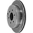 Rear, Driver or Passenger Side Brake Disc, Plain Surface, Vented, 6 Lug Wheels, 11.24 in. Disc Diameter, Pro-Line Series