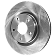 Front, Driver or Passenger Side Brake Disc, Plain Surface, Vented, 5 Lugs, 296 mm, 1.6L, 4Cyl, Pro-Line Series