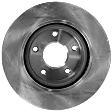 Front, Driver or Passenger Side Brake Disc, Plain Surface, Vented, 5 Lugs, 296 mm, 1.6L, 4Cyl, Pro-Line Series