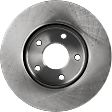 Front, Driver or Passenger Side Brake Disc, Plain Surface, Vented, 5 Lug Wheels, 11.13 in. Disc Diameter, BATTERY EV (EV/BEV), 282mm Front Disc, Pro-Line Series