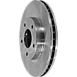 Front, Driver or Passenger Side Brake Disc, Plain Surface, Vented, Pro-Line Series