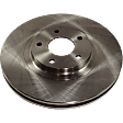 Front, Driver or Passenger Side Brake Disc, Plain Surface, Vented, 5 Lugs, 319.53 mm, Production Date To April 2004, 3.5L 6Cyl, Pro-Line Series