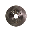 Front, Driver or Passenger Side Brake Disc, Plain Surface, Vented, 5 Lugs, 319.53 mm, Production Date To April 2004, 3.5L 6Cyl, Pro-Line Series