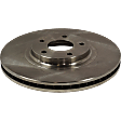 Front, Driver or Passenger Side Brake Disc, Plain Surface, Vented, 5 Lugs, 319.53 mm, Production Date To April 2004, 3.5L 6Cyl, Pro-Line Series