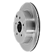 Rear, Driver or Passenger Side Brake Disc, Plain Surface, Solid, 5 Lugs, 12.13 in. Disc Diameter, Pro-Line Series