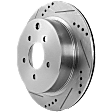 2015 Nissan Pathfinder - Rear, Driver or Passenger Side Brake Disc, Natural Finish, Cross-drilled and Slotted, Solid, 5 Lugs, 307.8 mm, 2.5L 4Cyl, Pro-Line Series