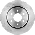 Front, Driver or Passenger Side Brake Disc, Plain Surface, Vented, 6 Lugs, 11.65 in. Disc Diameter, 3.5/3.8/4.0L Engines, Pro-Line Series