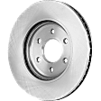 Front, Driver or Passenger Side Brake Disc, Plain Surface, Vented, 6 Lugs, 11.65 in. Disc Diameter, 3.5/3.8/4.0L Engines, Pro-Line Series