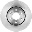 Front, Driver or Passenger Side Brake Disc, Plain Surface, Vented, 6 Lugs, 11.65 in. Disc Diameter, 3.5/3.8/4.0L Engines, Pro-Line Series