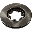Front, Driver or Passenger Side Brake Disc, Natural Finish, Plain Surface, Vented, 6 Lugs, 282.96 mm, Pro-Line Series