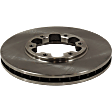 Front, Driver or Passenger Side Brake Disc, Natural Finish, Plain Surface, Vented, 6 Lugs, 282.96 mm, Pro-Line Series