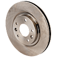 Front, Driver or Passenger Side Brake Disc, Plain Surface, Solid, 5 Lugs, 11.63 in. OD, 2 Row Seating, Pro-Line Series