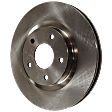 Front, Driver or Passenger Side Brake Disc, Plain Surface, Vented, 5 Lugs, 295.91 mm, 2.5L, 4Cyl, Pro-Line Series