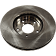 Front, Driver or Passenger Side Brake Disc, Plain Surface, Vented, 5 Lugs, 295.91 mm, 2.5L, 4Cyl, Pro-Line Series