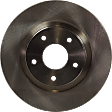 Front, Driver or Passenger Side Brake Disc, Plain Surface, Vented, 5 Lugs, 295.91 mm, 2.5L, 4Cyl, Pro-Line Series