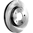 2016 Nissan Sentra SR - Front, Driver or Passenger Side Brake Disc, Natural Finish, Plain Surface, Vented, 5 Lugs, 279.91 mm, 1.8L 4Cyl, Pro-Line Series