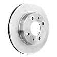 Front, Driver or Passenger Side Brake Disc, Natural Finish, Plain Surface, Vented, 4 Lugs, 240.03 mm, Pro-Line Series