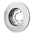 Front, Driver or Passenger Side Brake Disc, Natural Finish, Plain Surface, Vented, 4 Lugs, 240.03 mm, Pro-Line Series