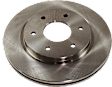 Front, Driver or Passenger Side Brake Disc, Plain Surface, Vented, 6 Lugs, For Models with 320mm Front Disc, Pro-Line Series
