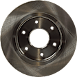 Front, Driver or Passenger Side Brake Disc, Plain Surface, Vented, 6 Lugs, For Models with 320mm Front Disc, Pro-Line Series